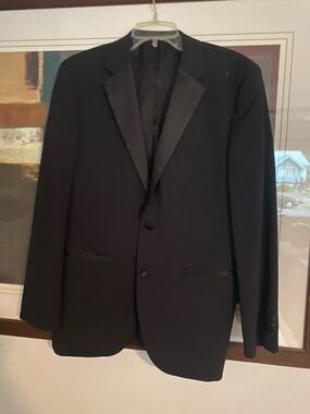 Hugo Boss Black Tuxedo Blazer with Satin Lapels